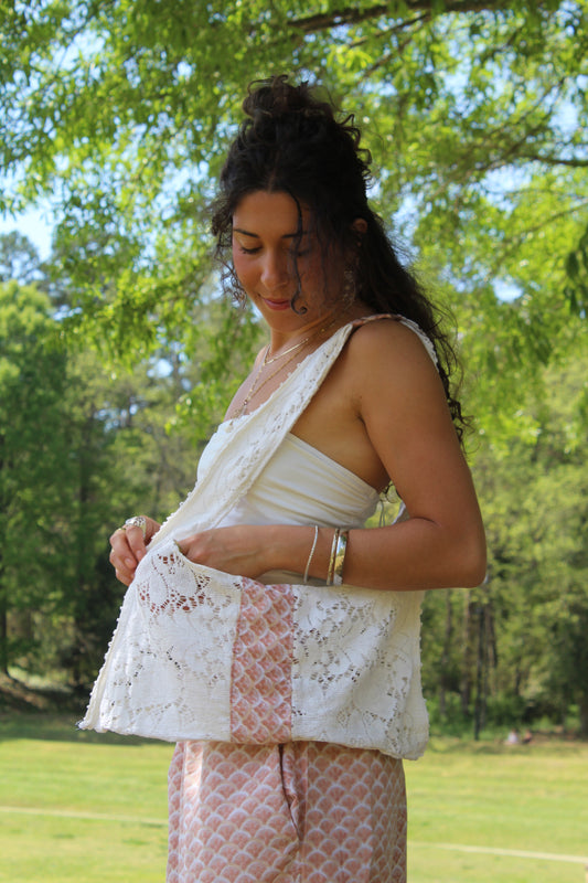 FRESCOS IN FIRENZE LACE BAG