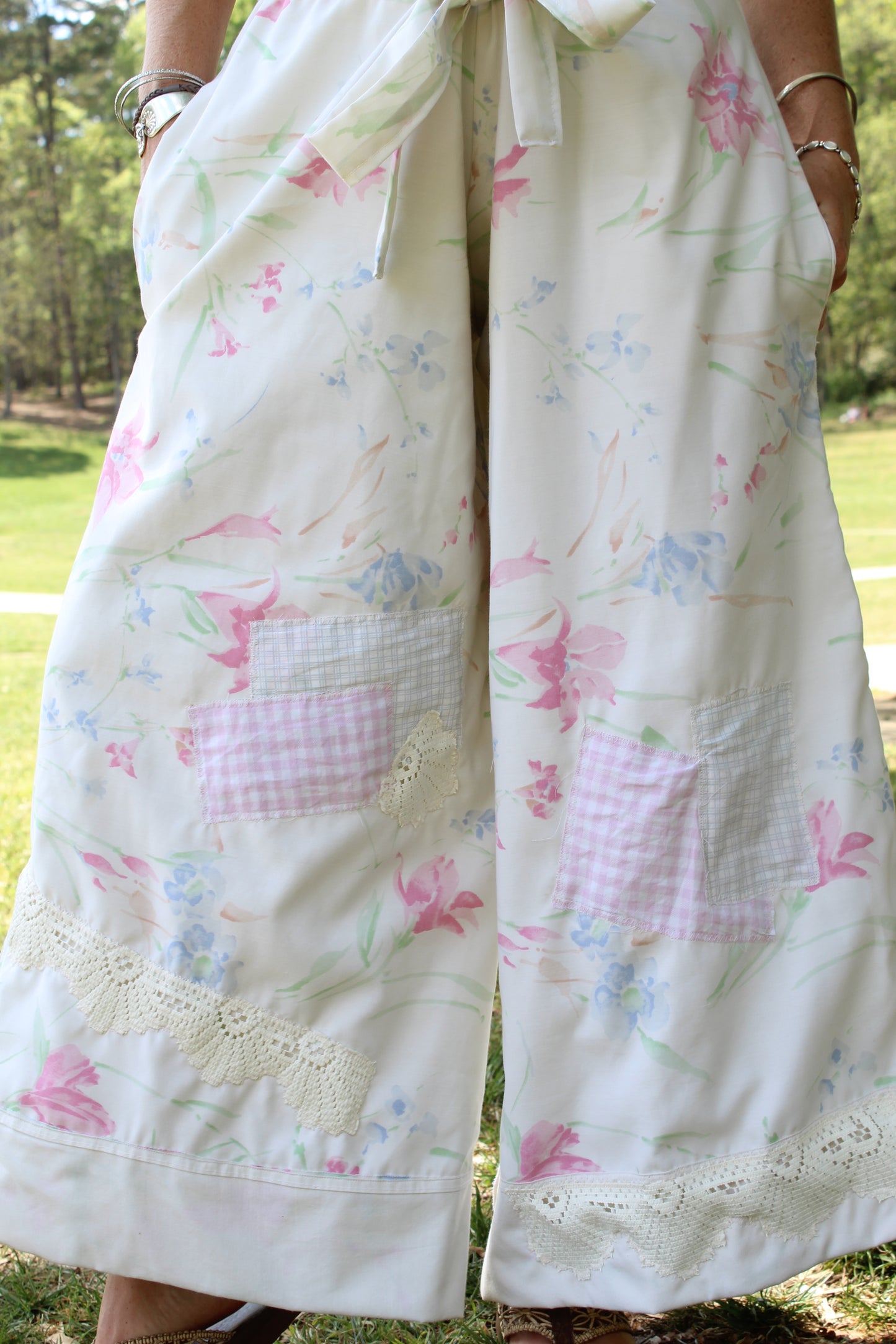 GIARDINO TOSCANO PATCHWORK PANTS