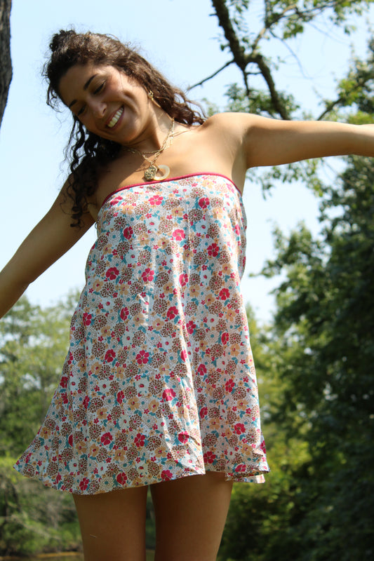 FIELD OF FLOWERS MINI DRESS