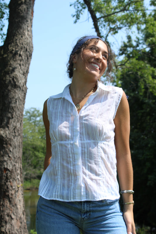SUGAR MINT SHEER TOP