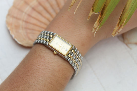 TWO TONED AND TIMED WATCH
