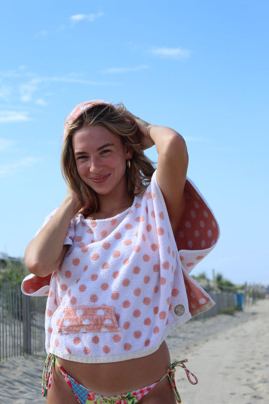 STRAWBERRY POP TOWEL HOODIE