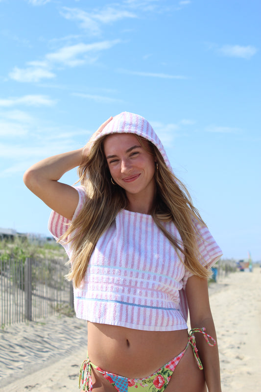 BUBBLEGUM BAY TOWEL HOODIE
