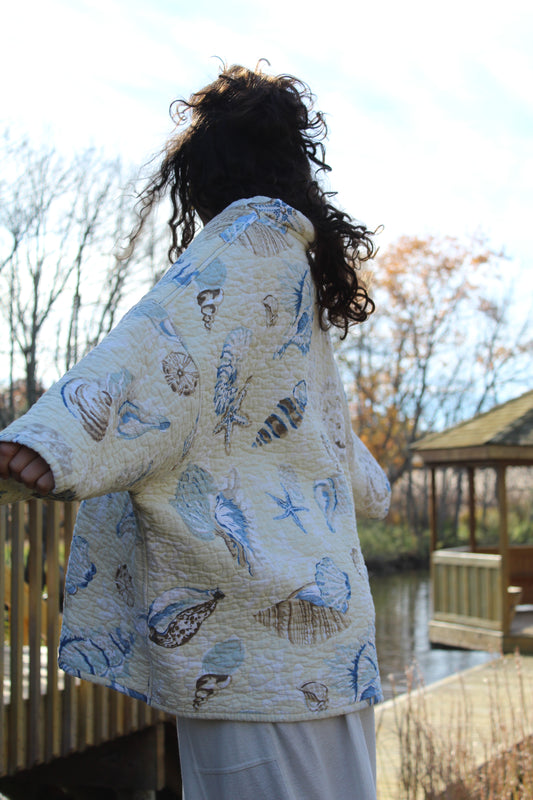 COZY SHELL COLLECTING MOCK NECK