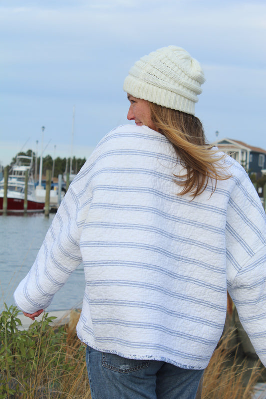 REVERSE PEPPERMINT CREWNECK