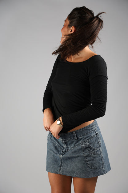 VINYL BLUES MINI SKIRT