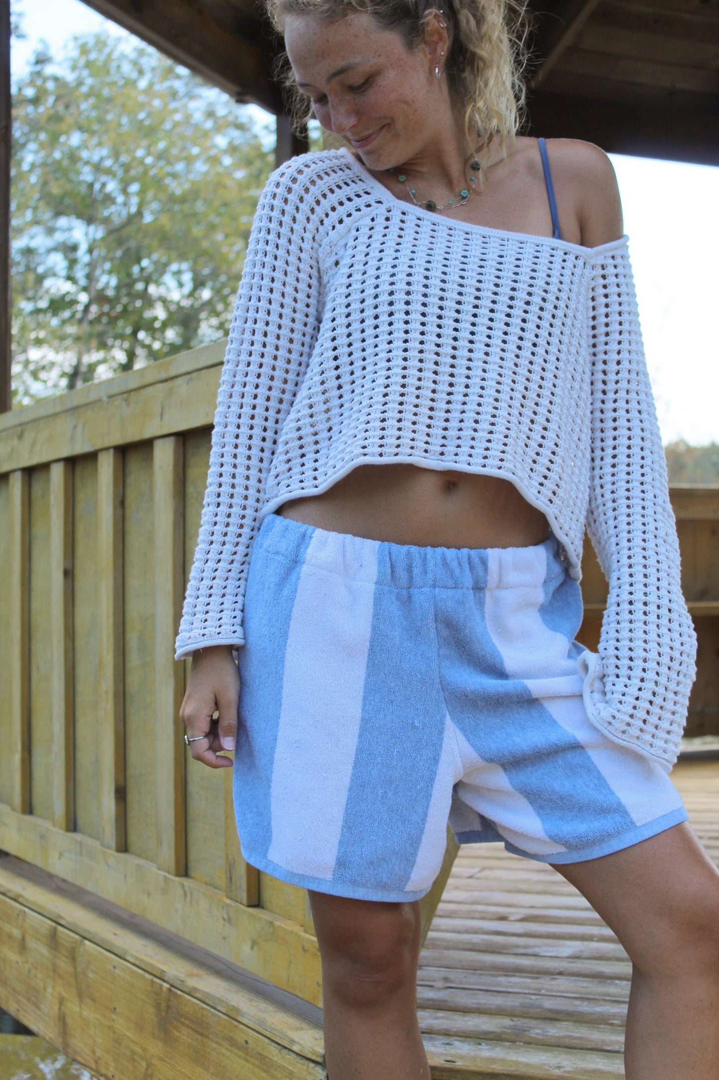 DOCK BY THE BAY TOWEL SHORTS