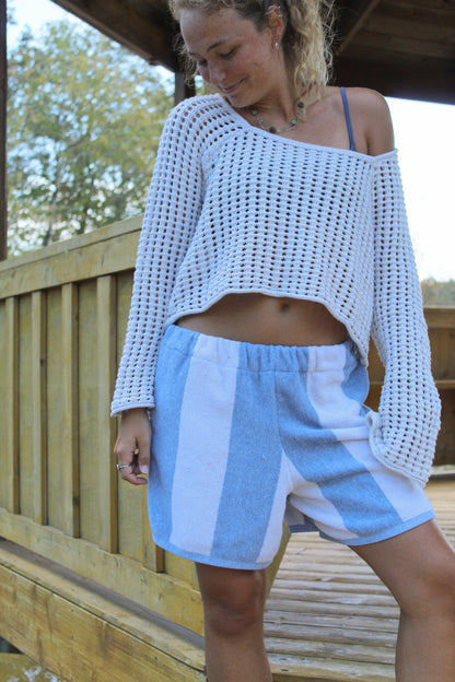 DOCK BY THE BAY TOWEL SHORTS