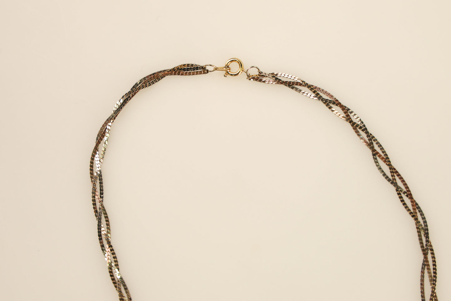 BRAIDED SILVER NECKLACE