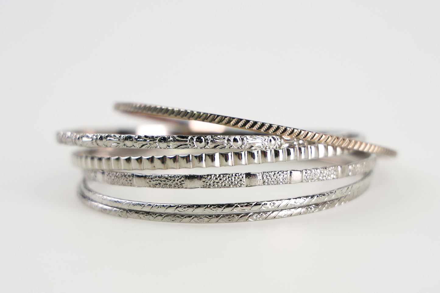 SILVER STACK BRACELET