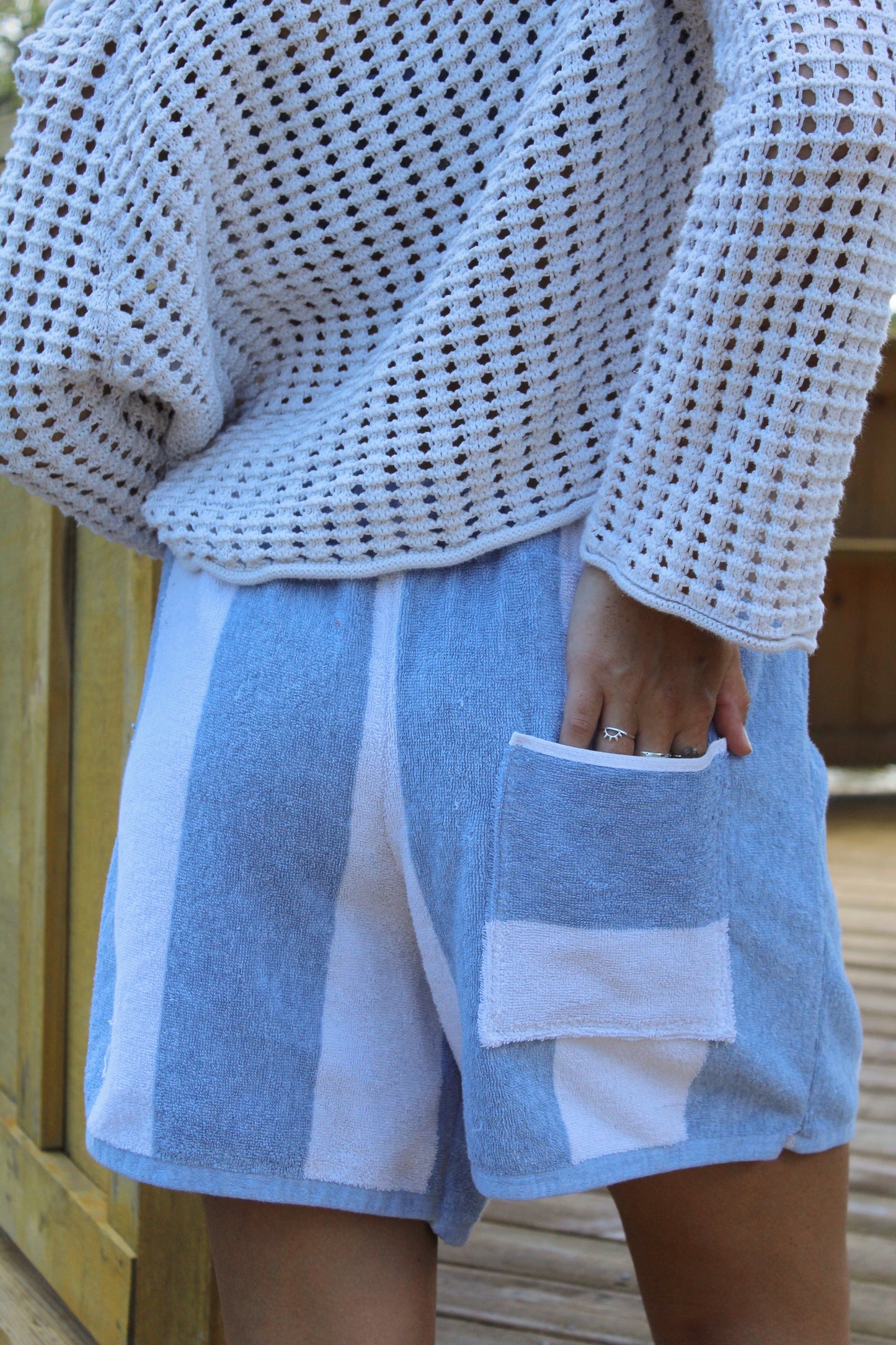 DOCK BY THE BAY TOWEL SHORTS