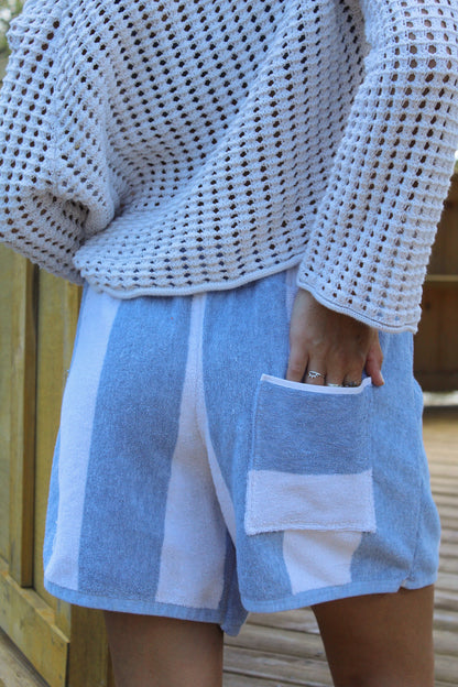 DOCK BY THE BAY TOWEL SHORTS