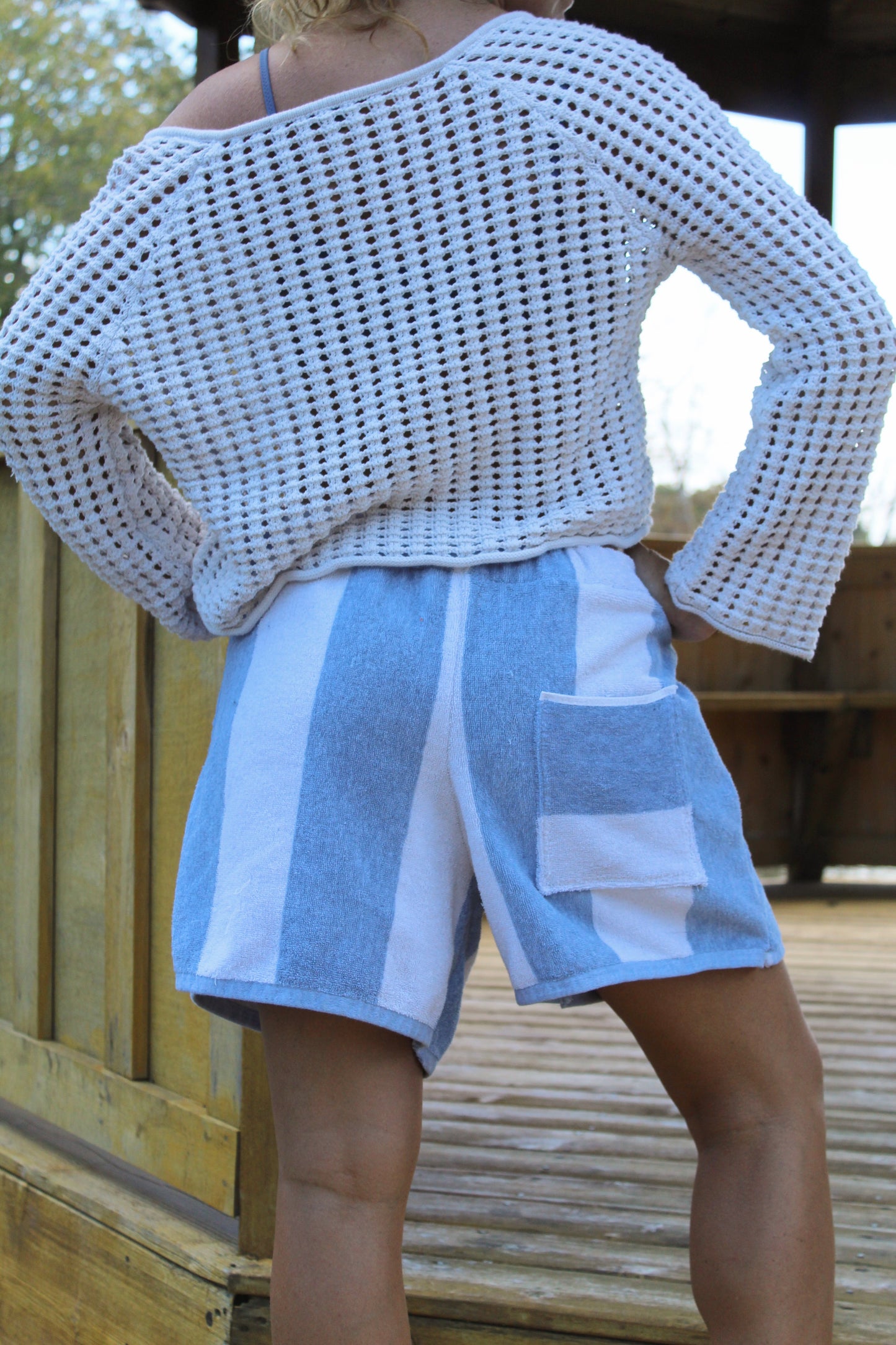DOCK BY THE BAY TOWEL SHORTS