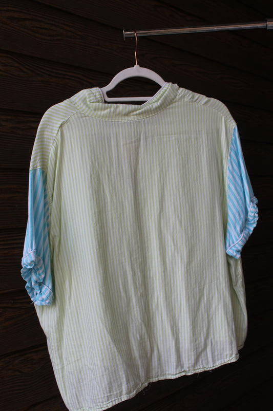 COVERED UP IN STRIPES TOP