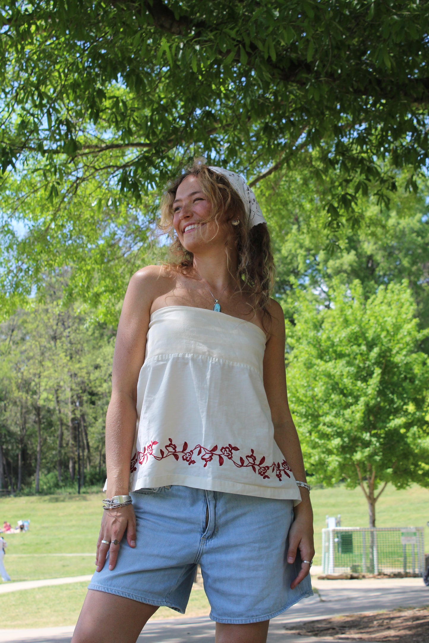 CHERRY BLOSSOM TUBE TOP