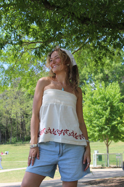 CHERRY BLOSSOM TUBE TOP