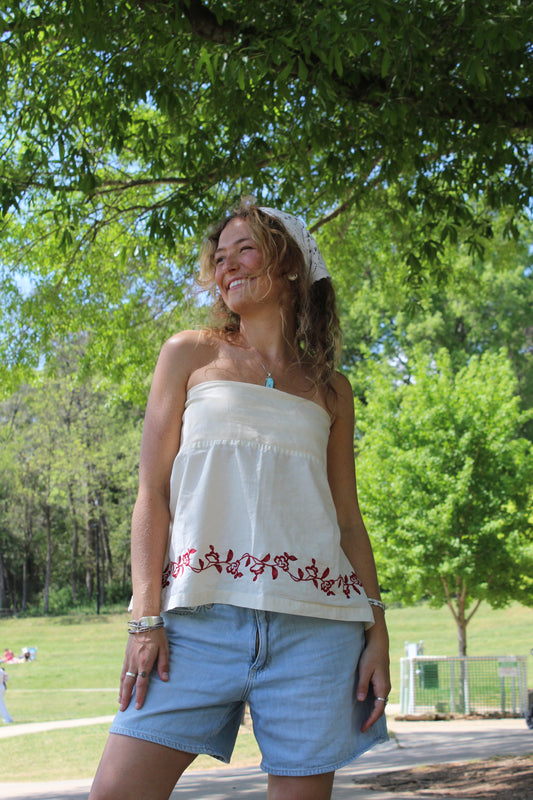 CHERRY BLOSSOM TUBE TOP