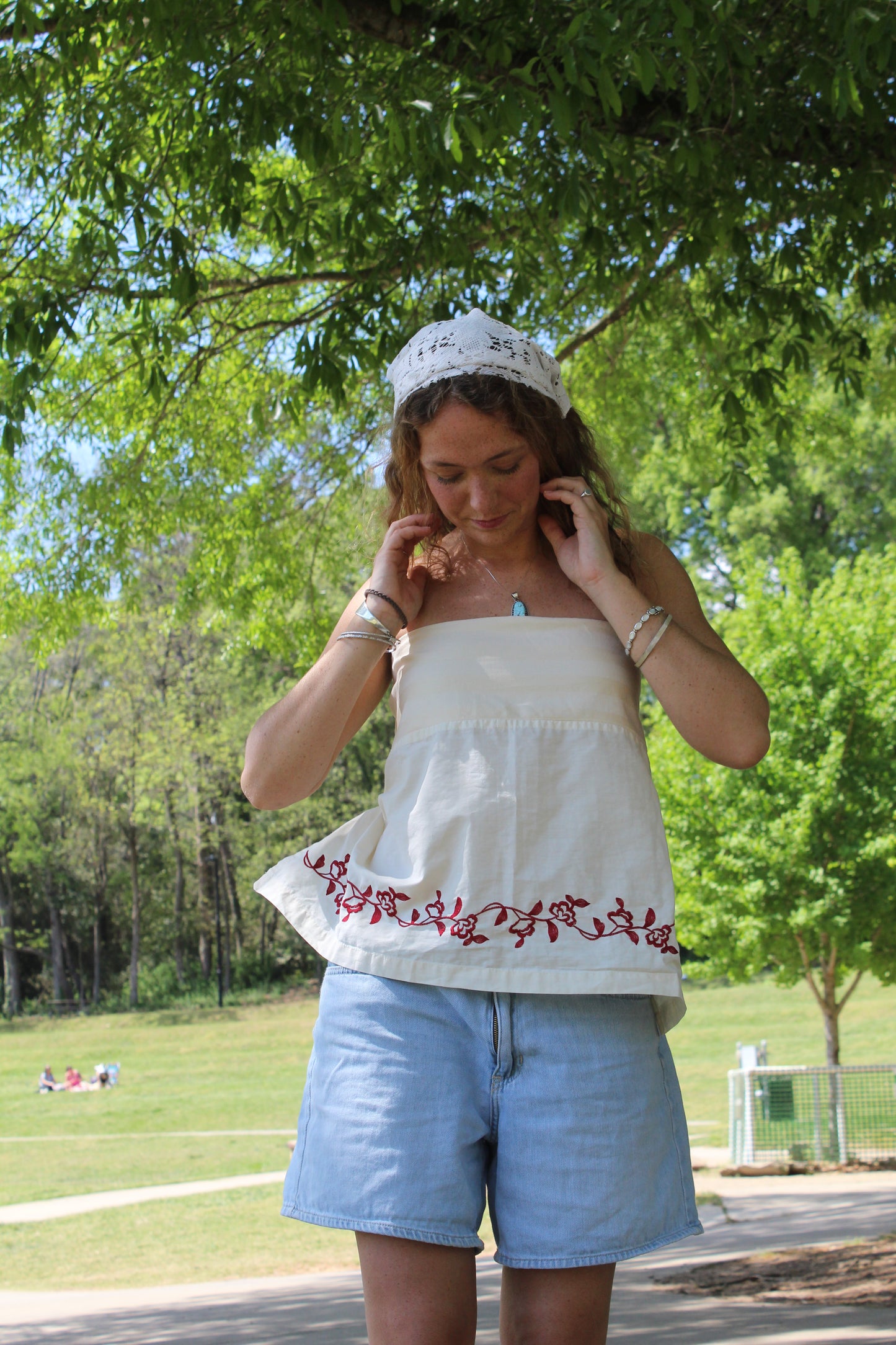 CHERRY BLOSSOM TUBE TOP