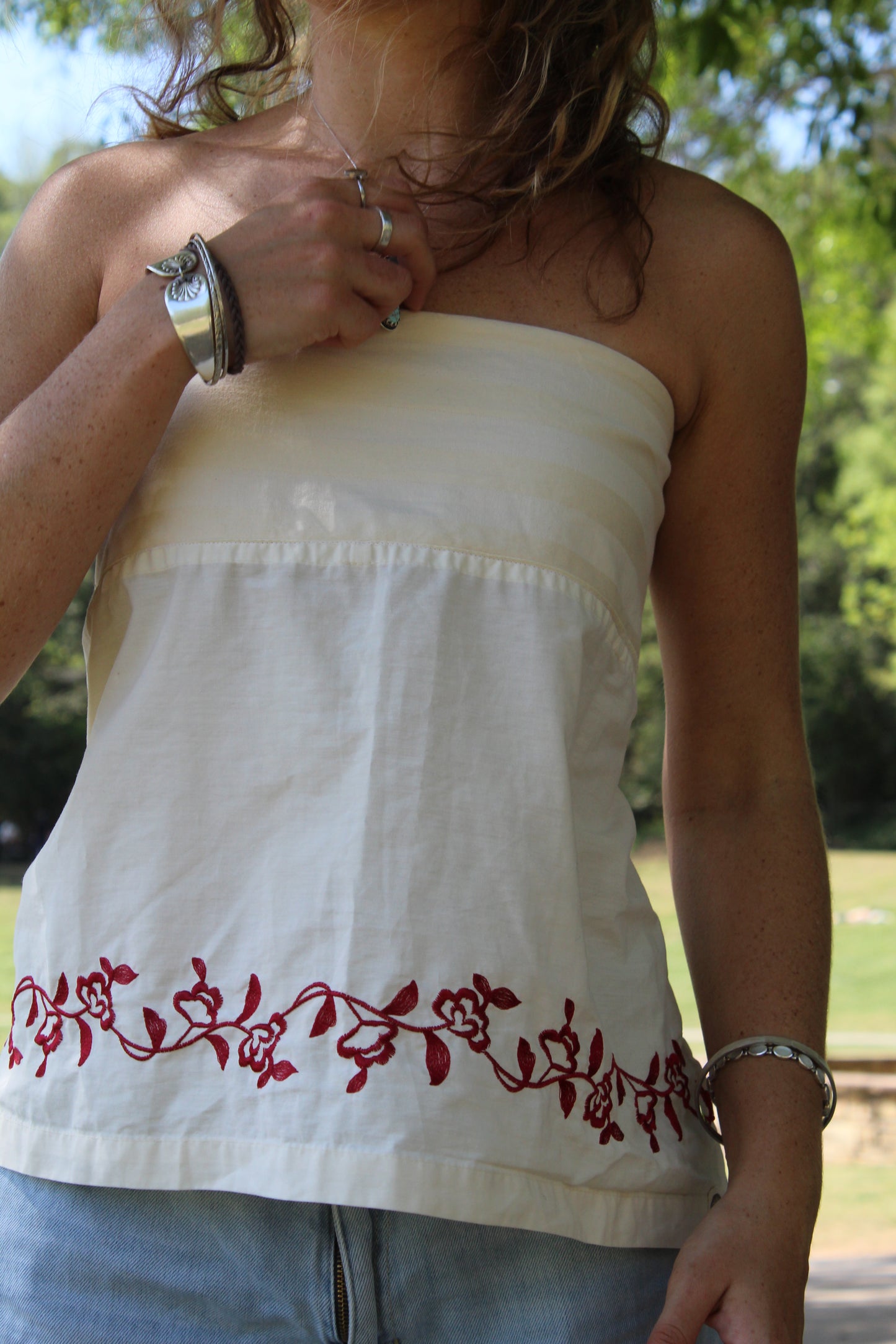 CHERRY BLOSSOM TUBE TOP