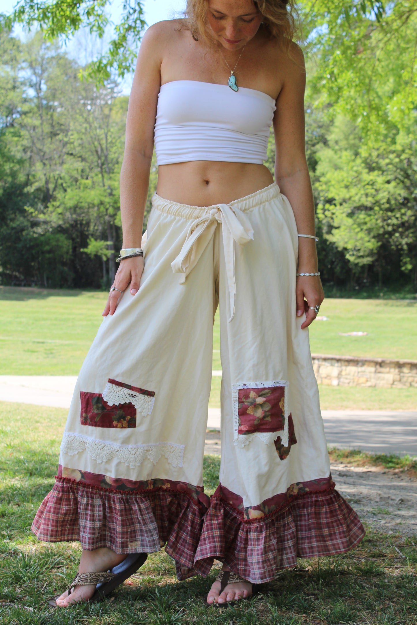 ITALIA COUNTRYSIDE PATCHWORK PANTS