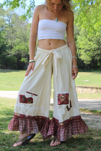 ITALIA COUNTRYSIDE PATCHWORK PANTS