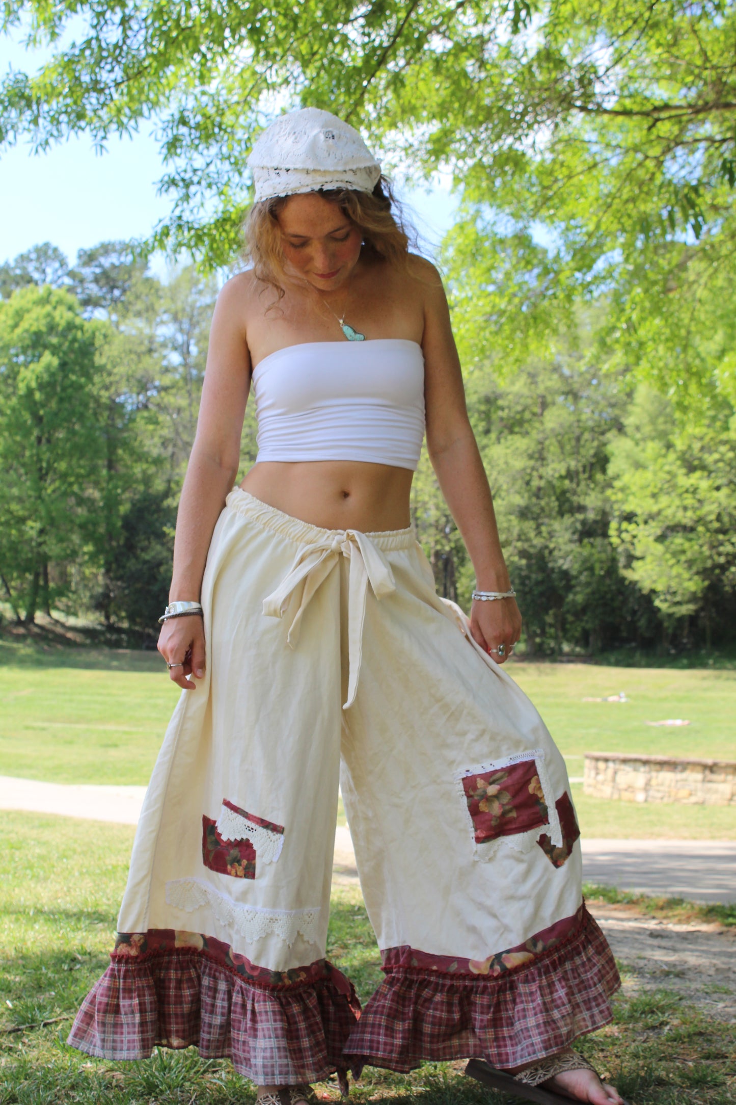 ITALIA COUNTRYSIDE PATCHWORK PANTS