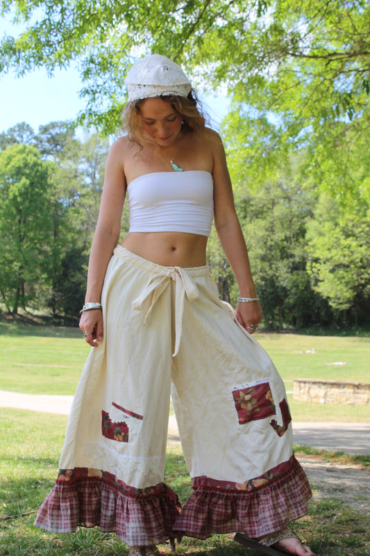 ITALIA COUNTRYSIDE PATCHWORK PANTS