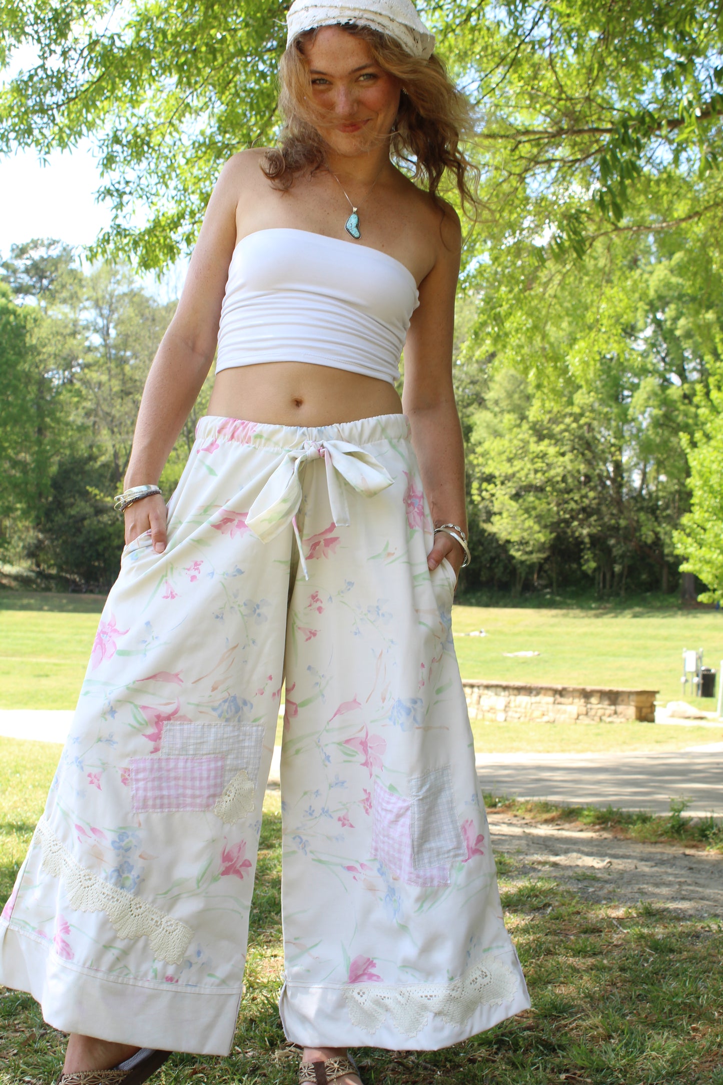 GIARDINO TOSCANO PATCHWORK PANTS
