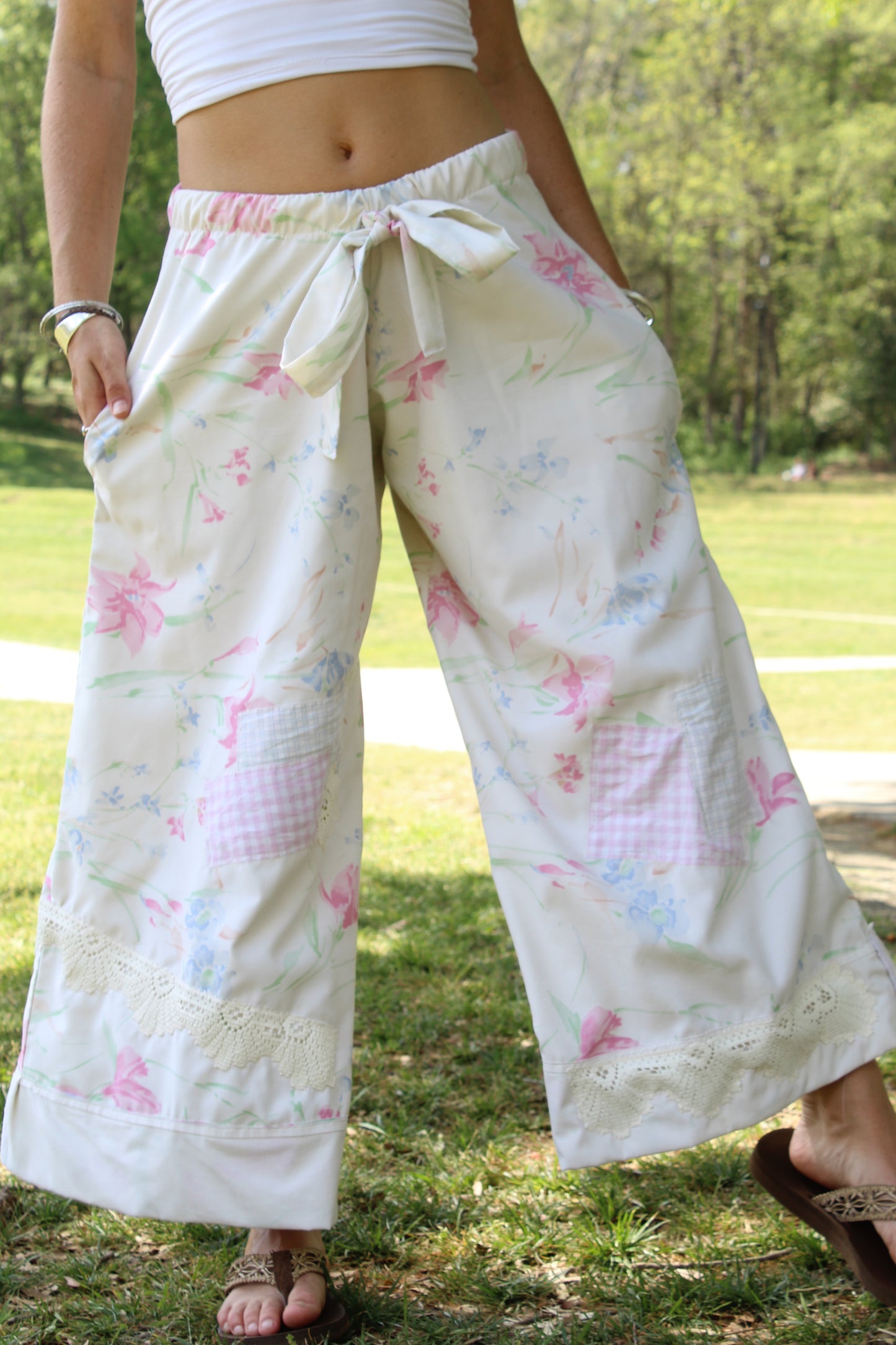 GIARDINO TOSCANO PATCHWORK PANTS