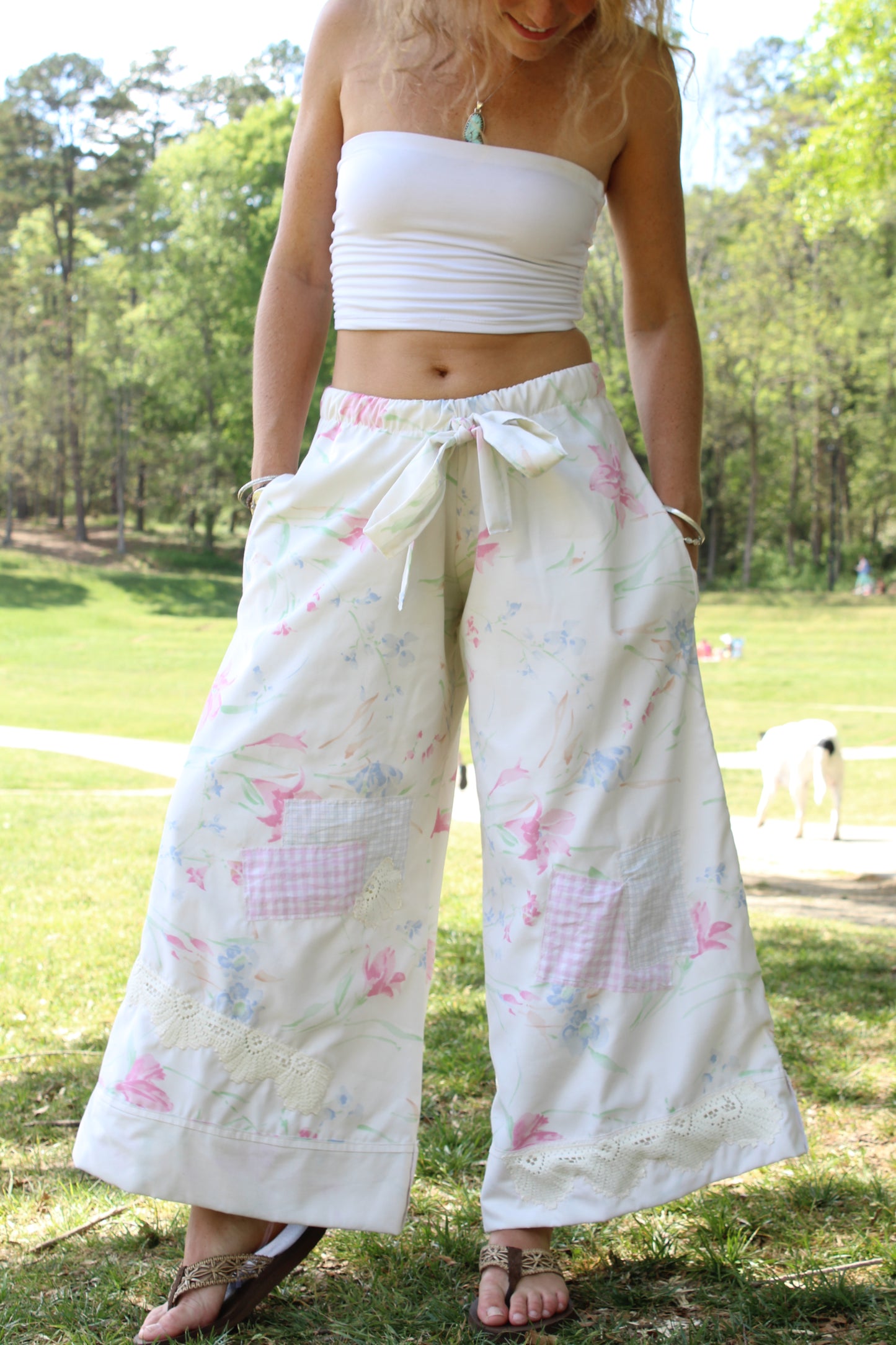 GIARDINO TOSCANO PATCHWORK PANTS