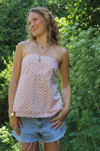 SUGAR PETAL TUBE TOP
