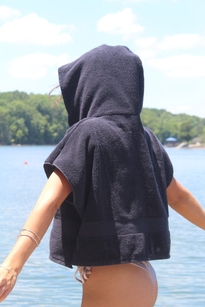 NIGHT SWIMMING TOWEL HOODIE