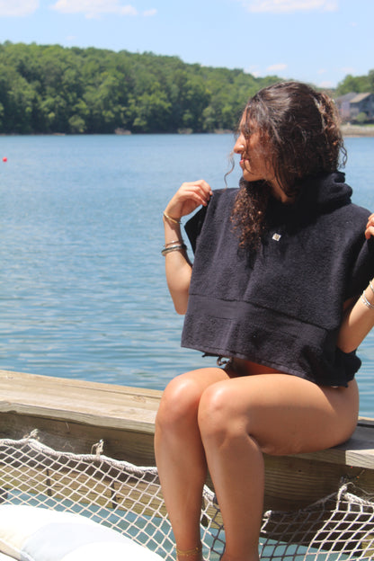 NIGHT SWIMMING TOWEL HOODIE