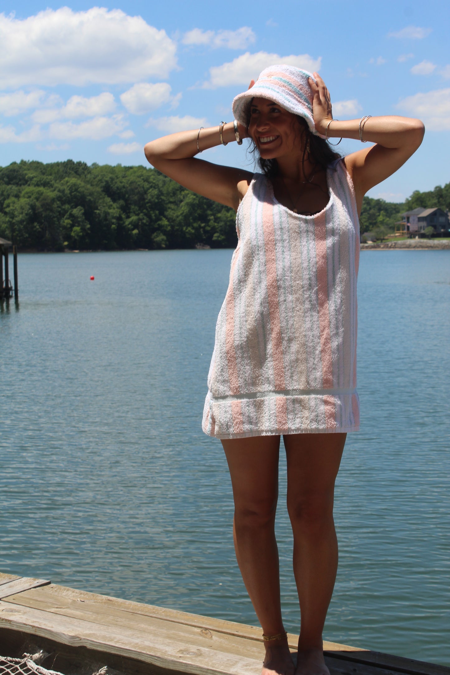 SUNSET ON THE LAKE TOWEL DRESS