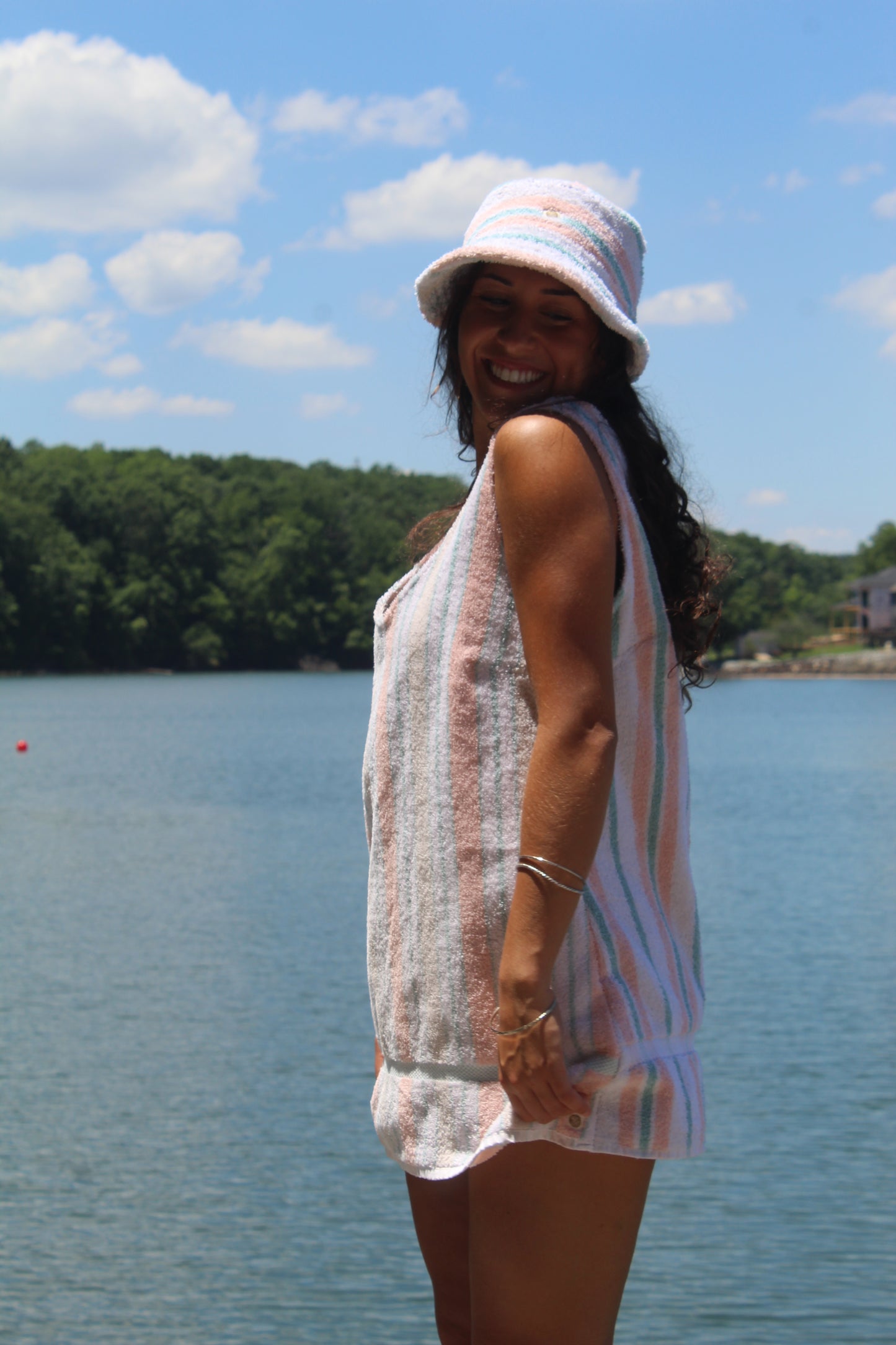 SUNSET ON THE LAKE TOWEL DRESS