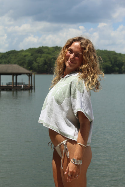 OCEAN EYES TOWEL HOODIE