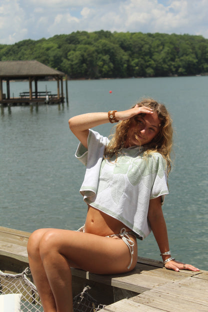 OCEAN EYES TOWEL HOODIE