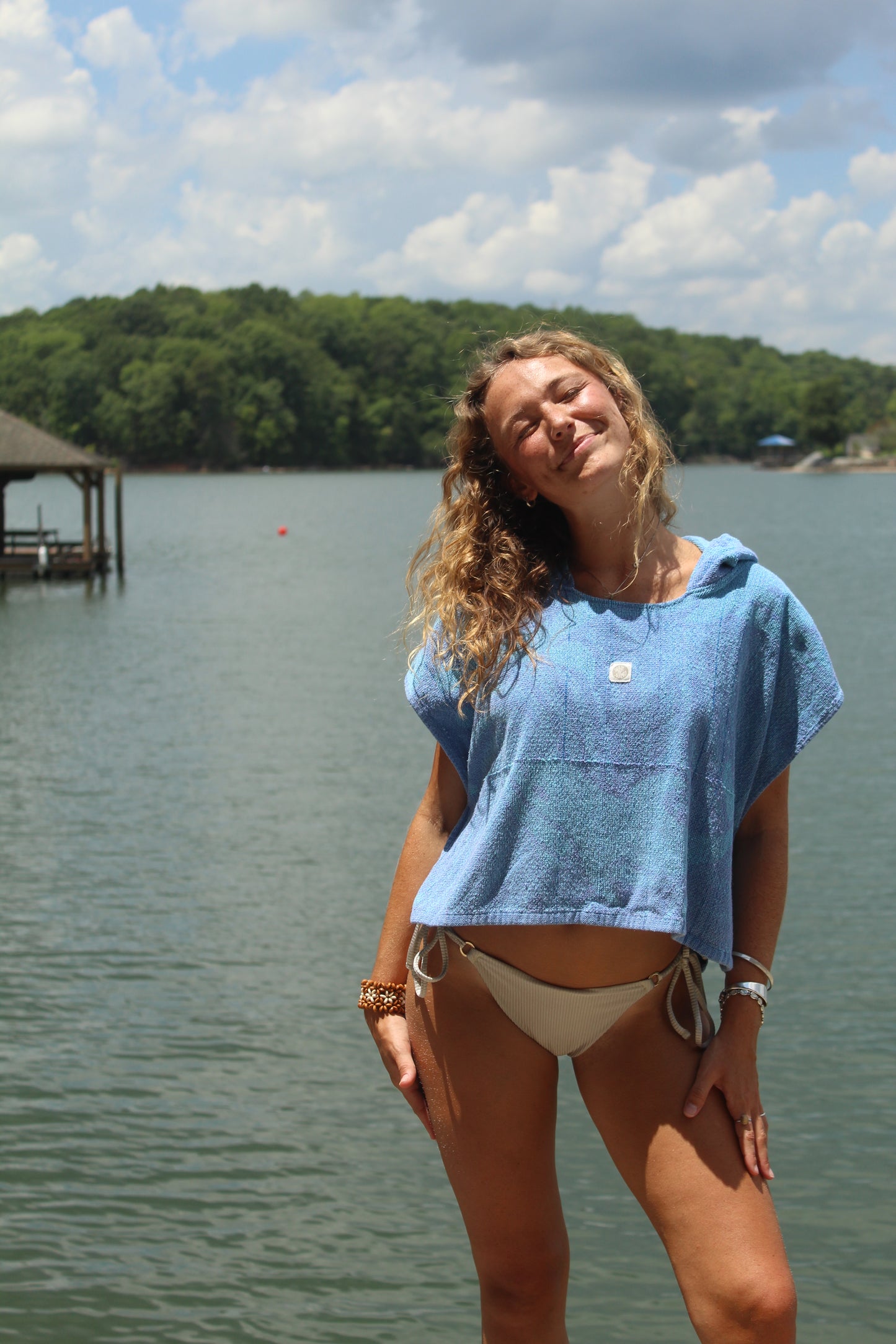 DOLPHIN WATCHING TOWEL HOODIE