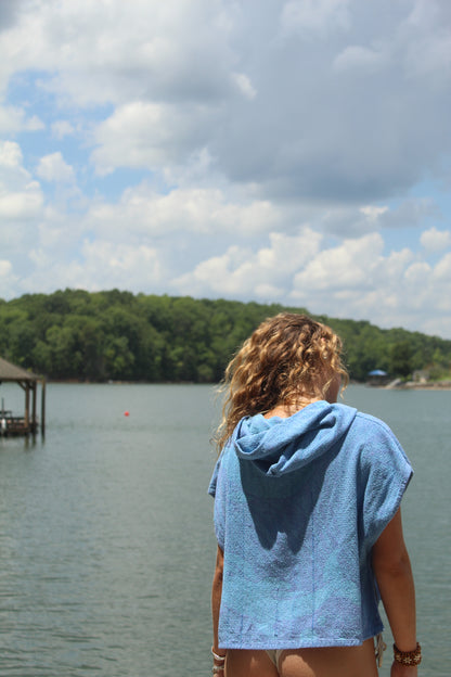 DOLPHIN WATCHING TOWEL HOODIE