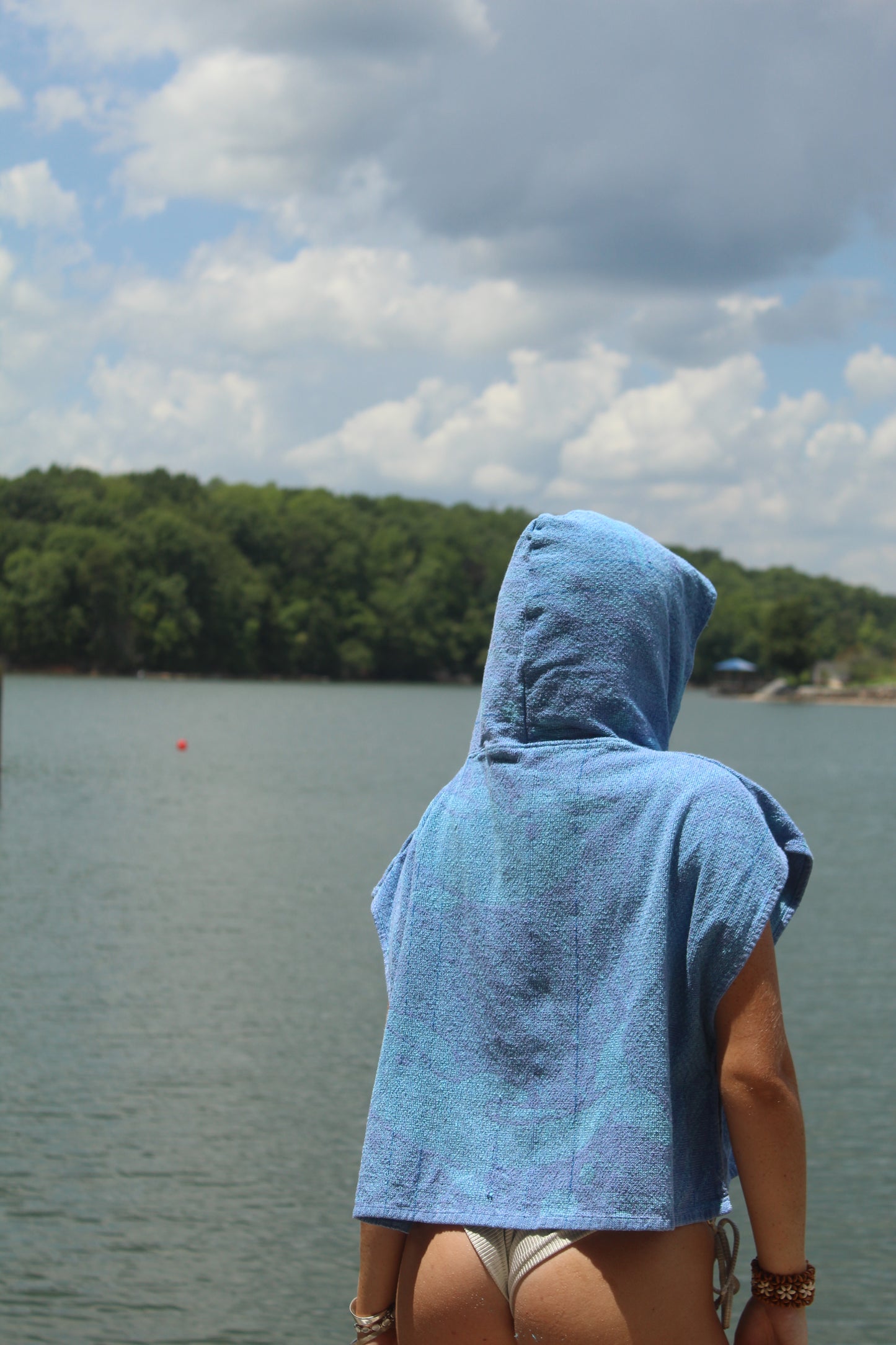 DOLPHIN WATCHING TOWEL HOODIE