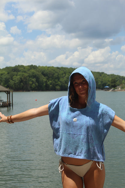 DOLPHIN WATCHING TOWEL HOODIE