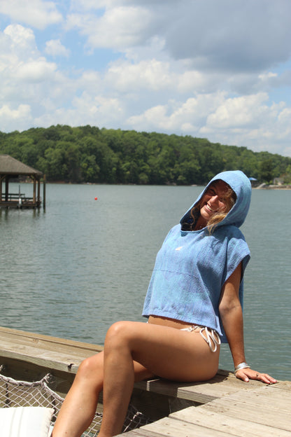 DOLPHIN WATCHING TOWEL HOODIE