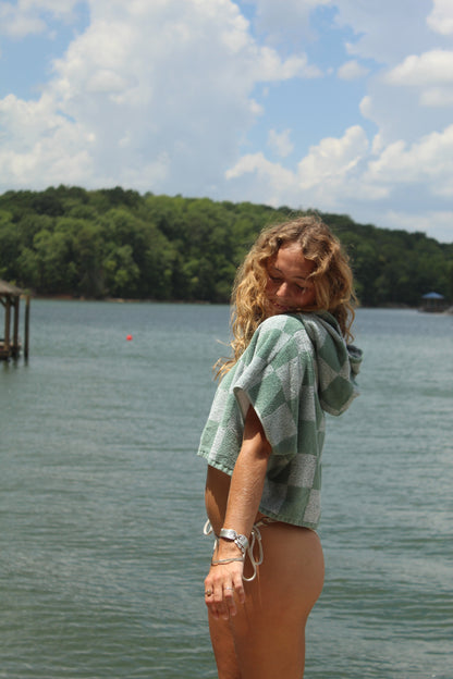 CHECKED IN TOWEL HOODIE