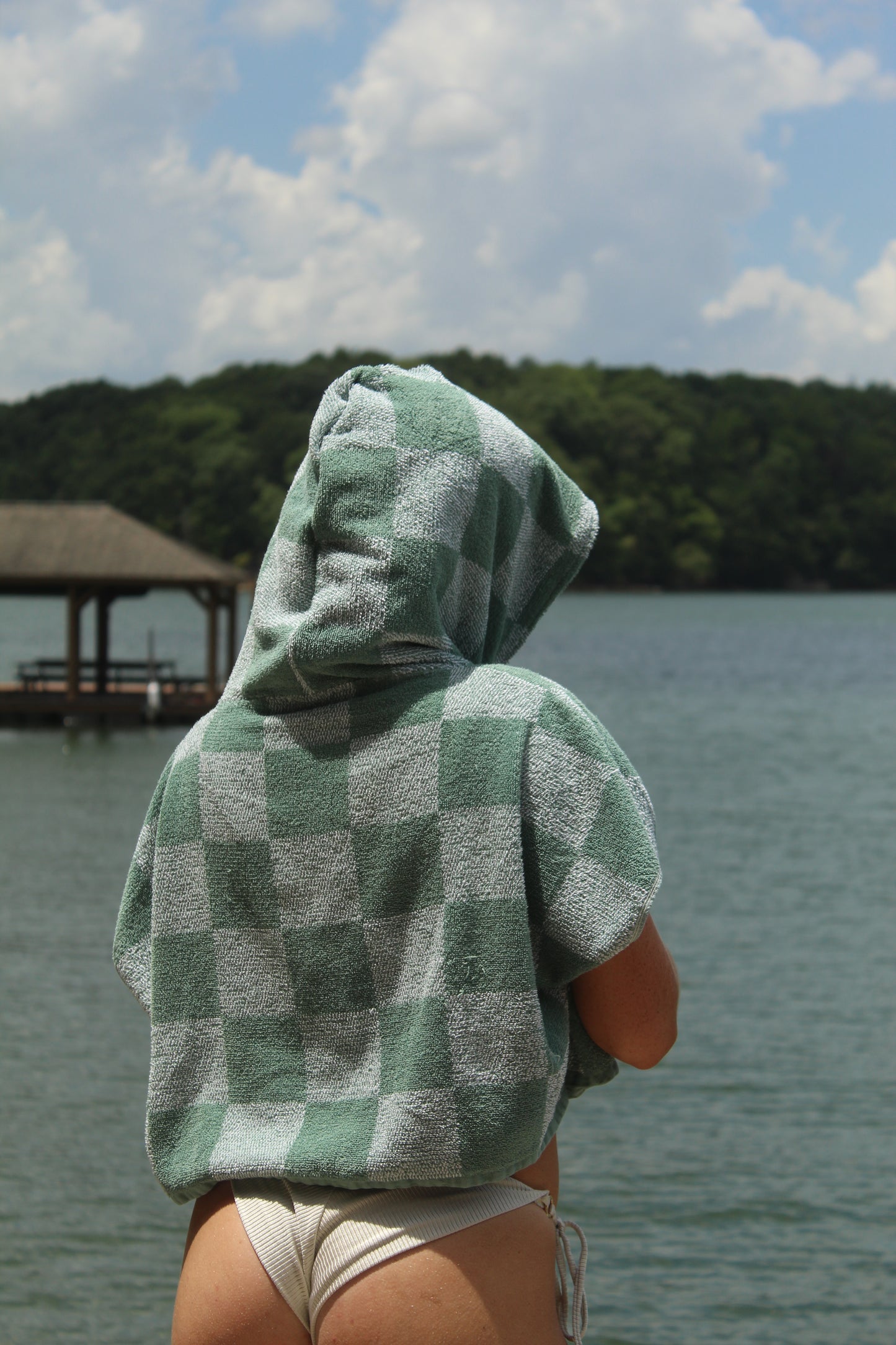 CHECKED IN TOWEL HOODIE