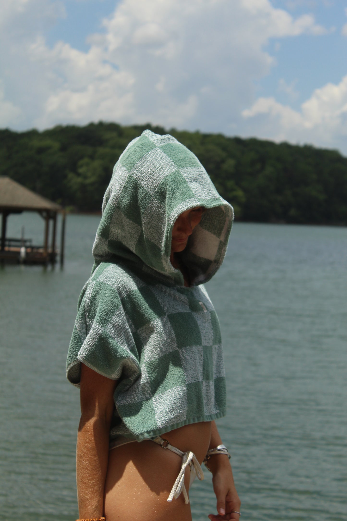 CHECKED IN TOWEL HOODIE