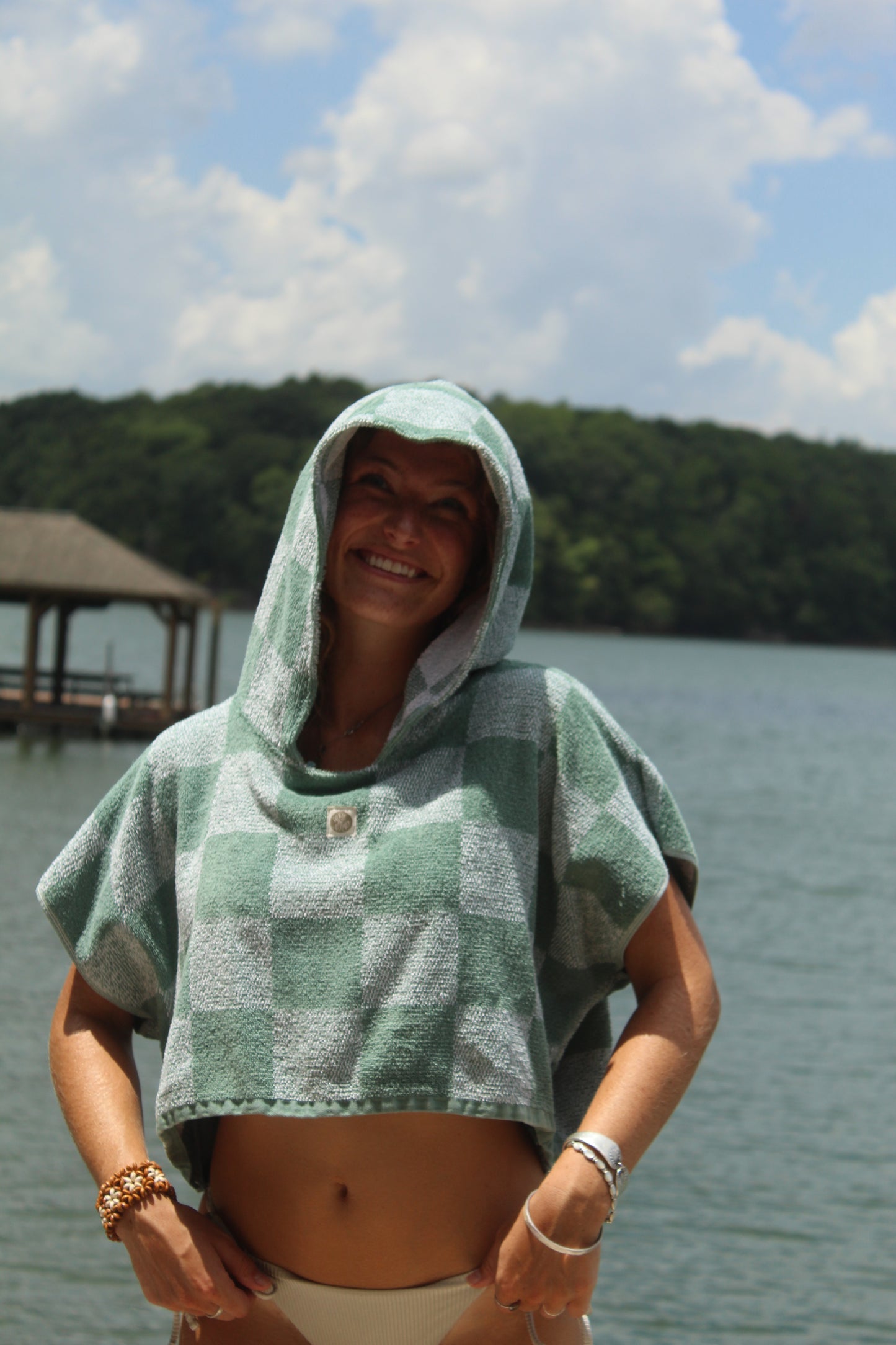 CHECKED IN TOWEL HOODIE