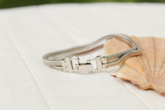 DOUBLE THE SILVER BRACELET