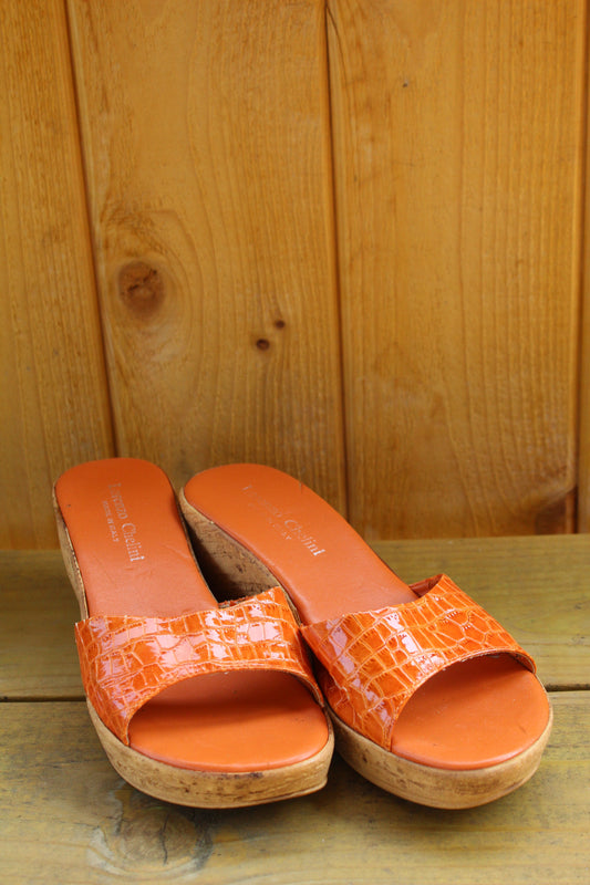 SUNSET SNAKE SKIN HEELS