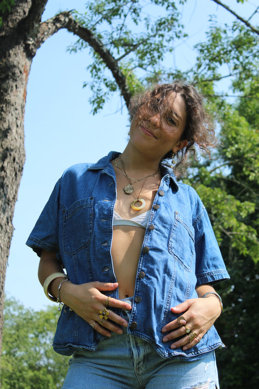 BLUE JEAN BREEZE TOP