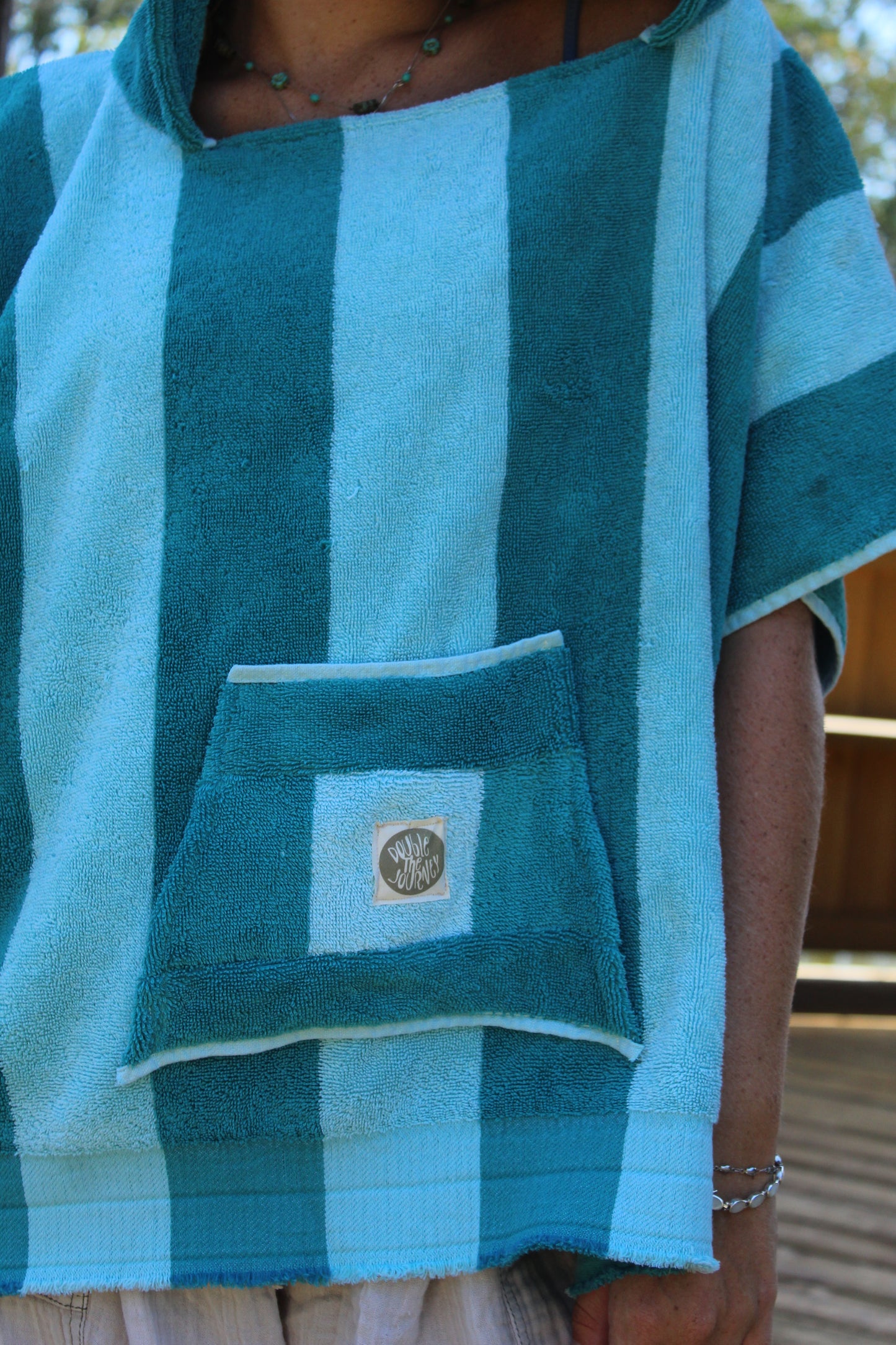 SEA, SKY, & STRIPES TOWEL HOODIE